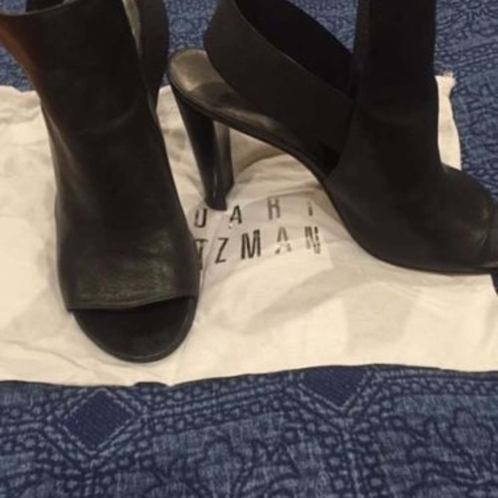 Stuart Weitzman peep toe ankle boots, Sz.8.5